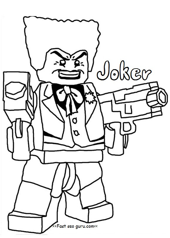 Batman Lego Coloring Pages For Boys
 Printable lego batman joker coloring pages for boy