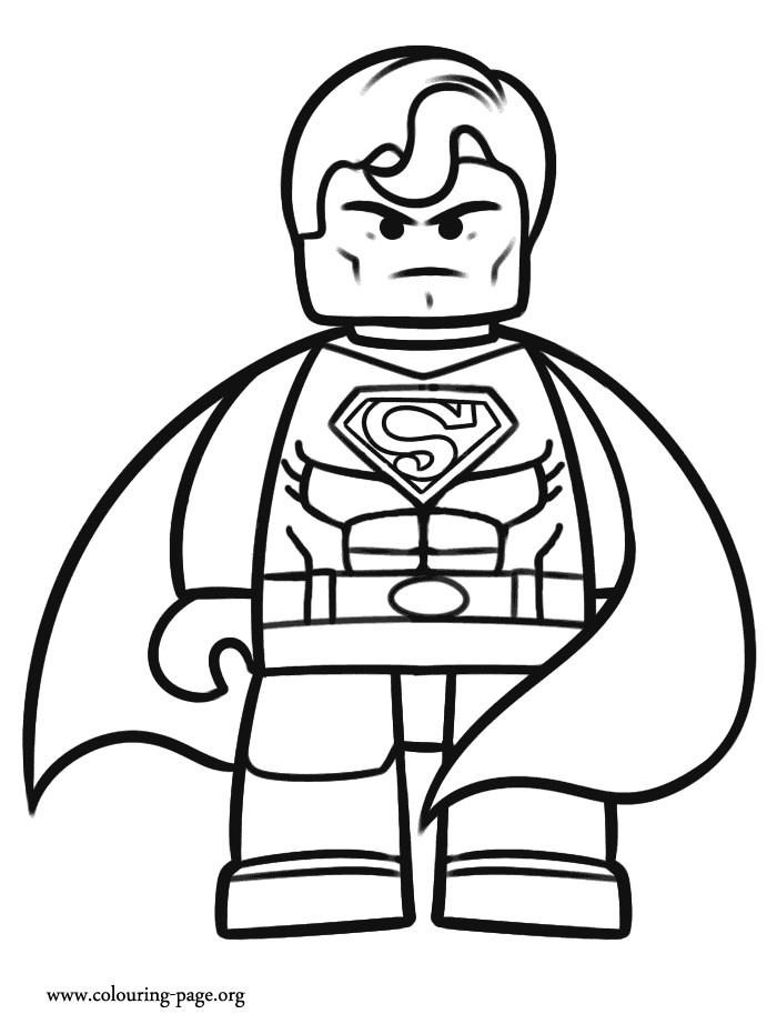 Batman Lego Coloring Pages For Boys
 Superman The Lego Movie coloring page