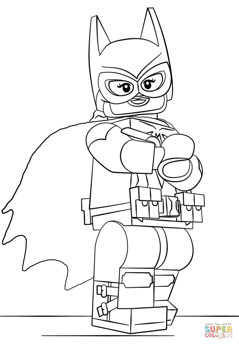 Batman Lego Coloring Pages For Boys
 Lego Batgirl coloring page
