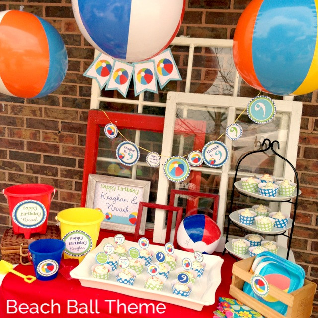 Beach Ball Themed Party Ideas
 NatalieKMudd Beach Ball Theme Birthday Party