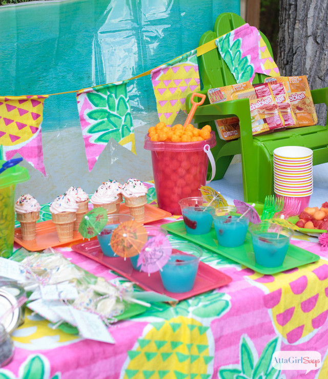 Beach Birthday Party Ideas Girls
 Backyard Beach Party Ideas Atta Girl Says