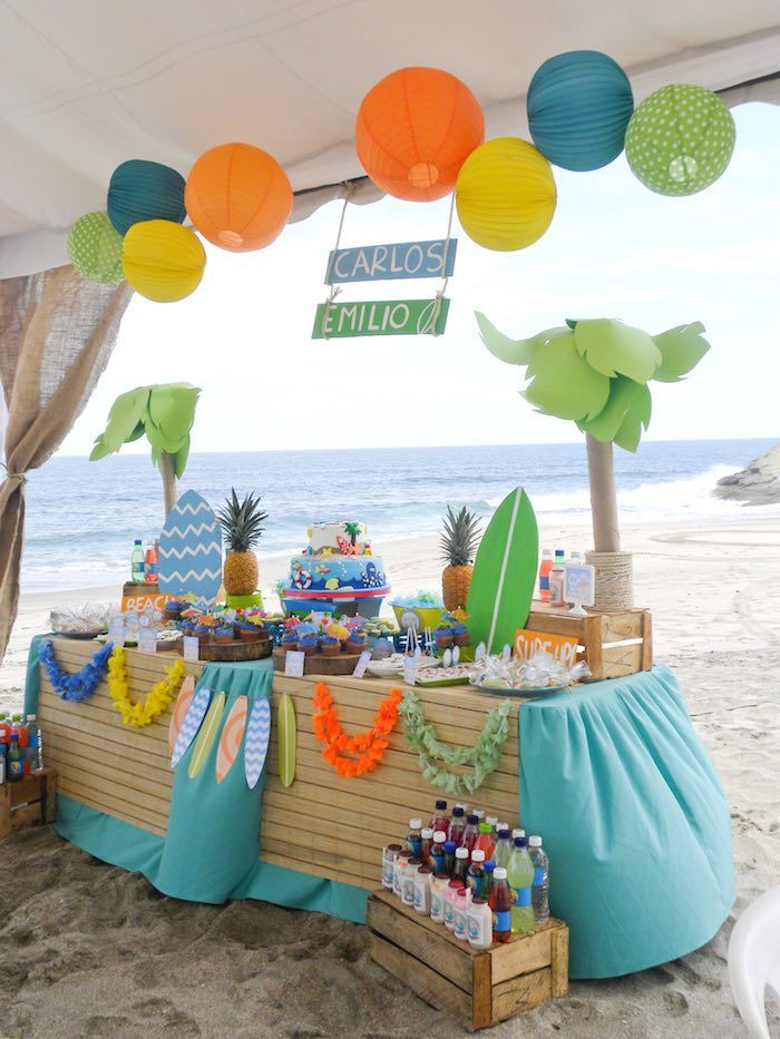 Beach Birthday Party Ideas Pinterest
 25 best ideas about Beach party themes on Pinterest