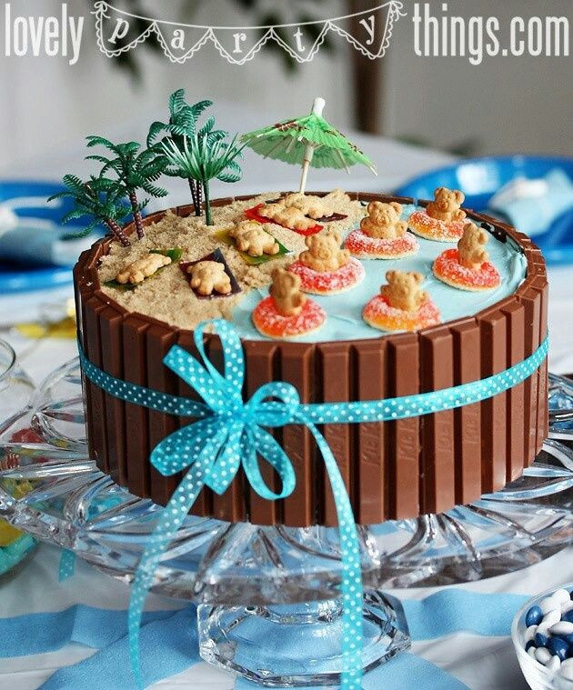 Beach Birthday Party Ideas Pinterest
 Best 25 Beach Theme Cakes ideas on Pinterest
