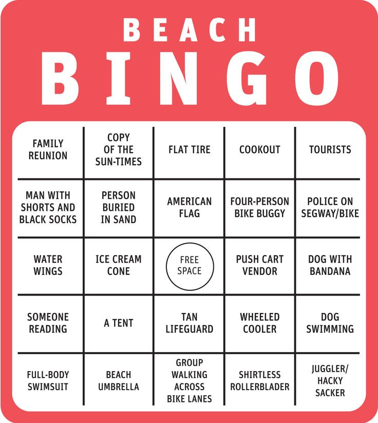 Beach Blanket Bingo Party Ideas
 17 Best images about Bingo Cards on Pinterest