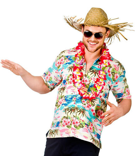 Beach Costume Party Ideas
 Hawaiian Shirts Straw Hat Mens Fancy Dress Beach Party