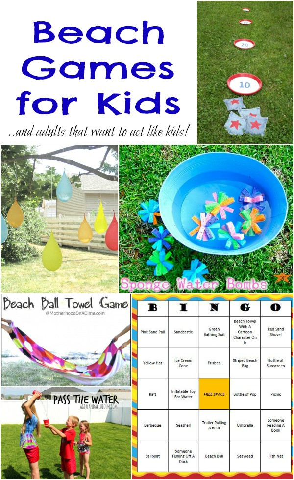 Beach Party Games For Adults Ideas
 Beach Games for Kids & Adults Moms & Munchkins