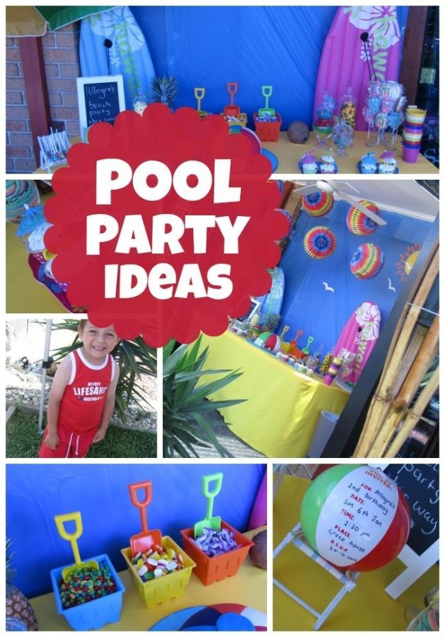 Beach Party Ideas College
 A Joint Summer Birthday Pool Party
