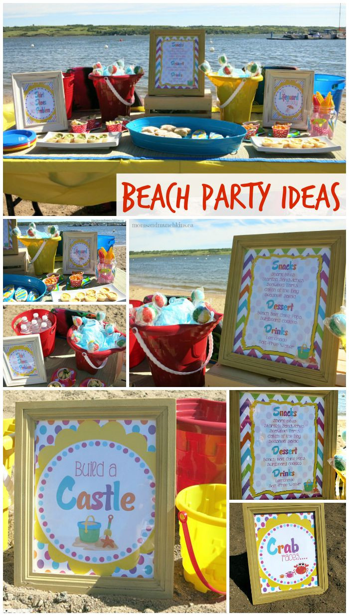 Beach Party Ideas Pinterest
 Beach Birthday Party Ideas Moms & Munchkins