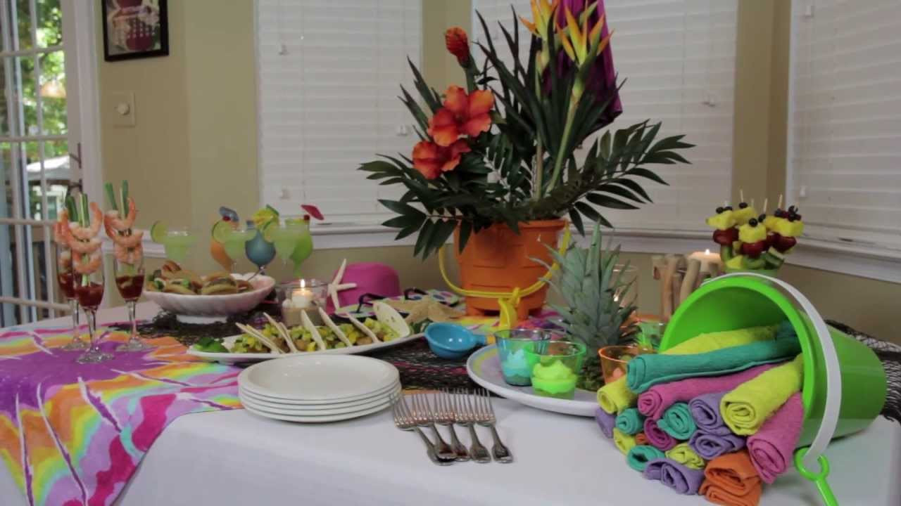 Beach Party Table Decoration Ideas
 How to Make Indoor Beach Party Decorations
