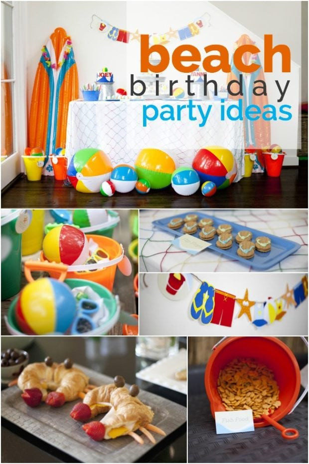 Beach Theme Party Ideas For Kids
 A Boy’s Beach Birthday Party Spaceships and Laser Beams