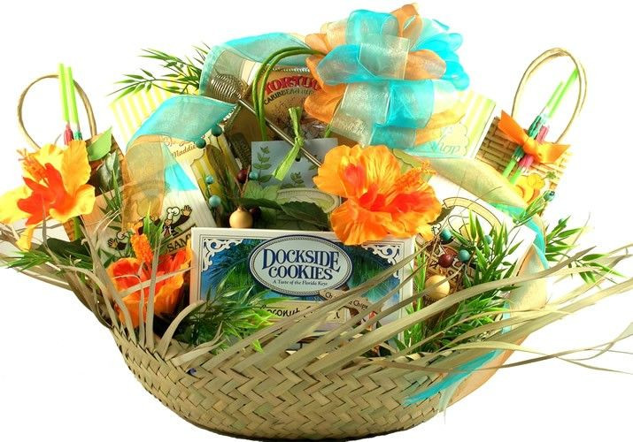Beach Themed Gift Basket Ideas
 25 best Tropical Gift Baskets images on Pinterest