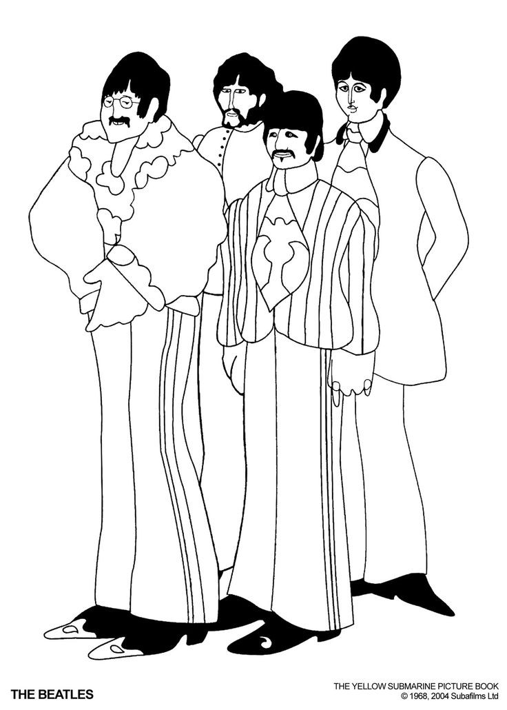 Beatles Coloring Book
 the beatles coloring pages Google Search