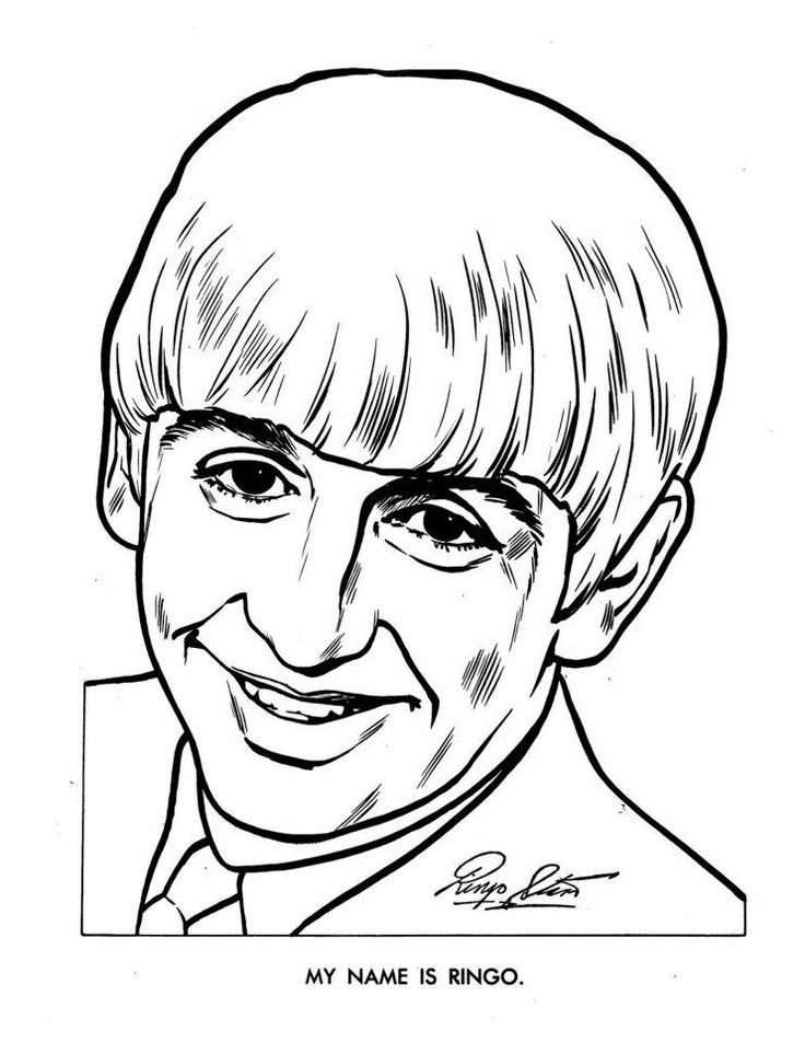 Beatles Coloring Book
 The Beatles Coloring Page 08