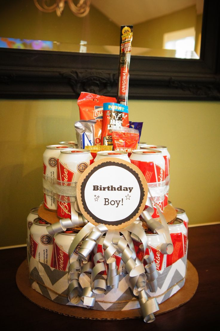 Beer Birthday Cake
 Best 25 Beer can cakes ideas on Pinterest