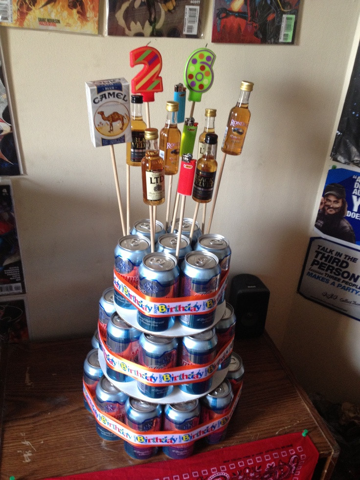 Beer Birthday Cake
 17 Best images about Happy 21st on Pinterest