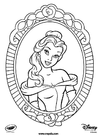Belle Coloring Pages To Print
 Disney Princess Belle Coloring Page