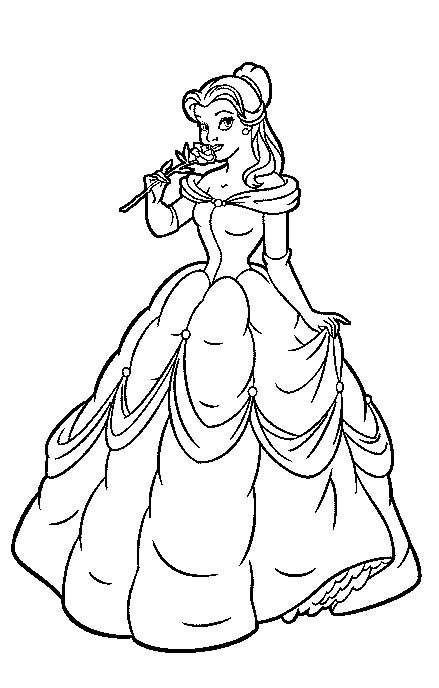 Belle Coloring Pages To Print
 Princess Coloring Pages Print Princess to Color