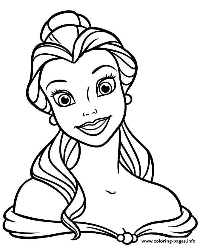 Belle Coloring Pages To Print
 Princess Belle Disney Coloring Pages Printable