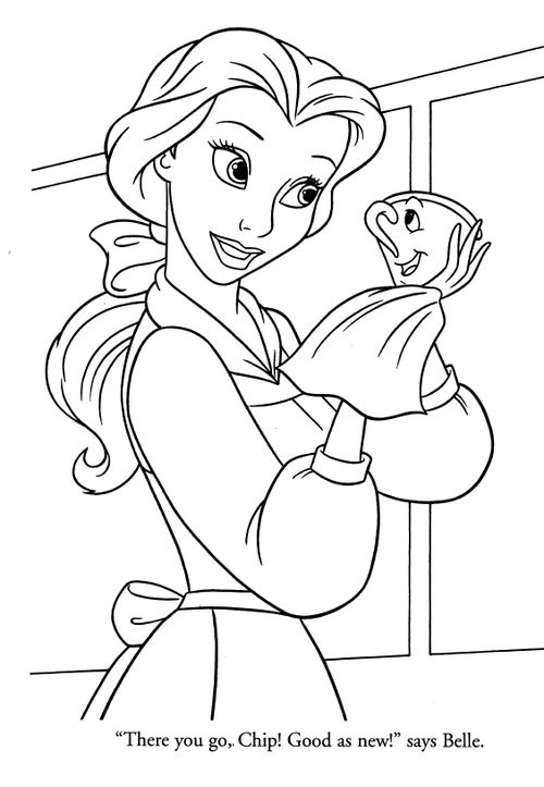 Belle Coloring Pages To Print
 Disney Princesses Belle Coloring Pages Disney Coloring