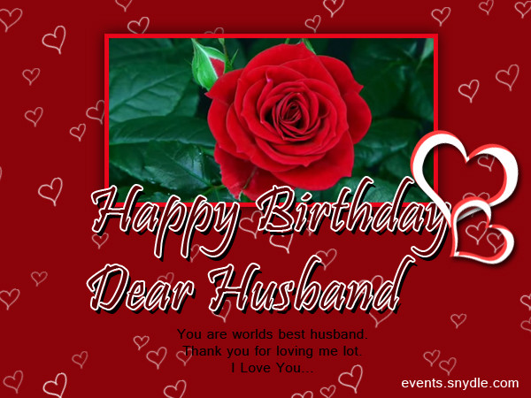 Best Birthday Wishes For Husband
 Birthday wishes for husband Greetings and Messages