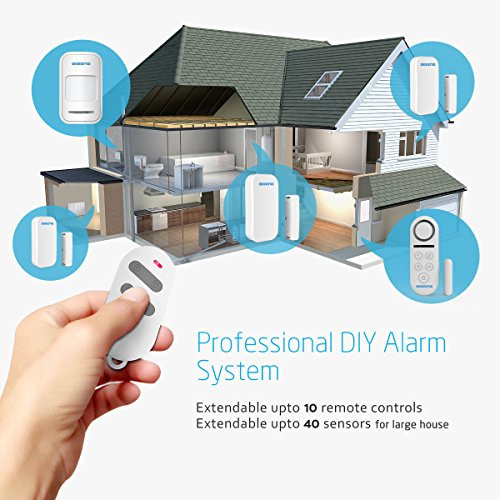 Best DIY Home Alarm System
 BIBENE Door Alarm System Home Security DIY Kit 4 Zones