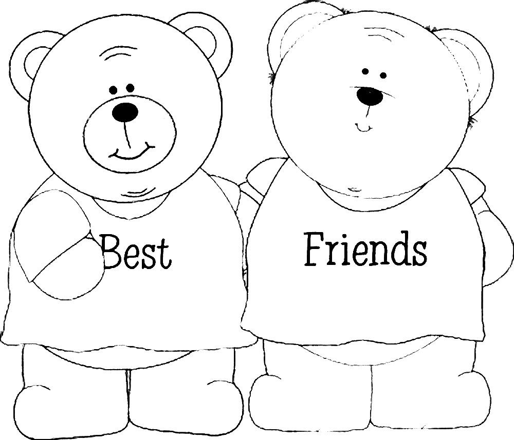 Best Friend Coloring Pages For Girls
 bff color pages to color Google Search