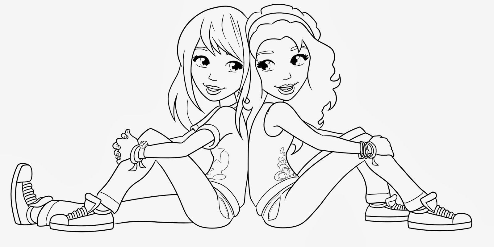 Best Friend Coloring Pages For Girls
 Lego Friends Coloring Pages Coloring Home