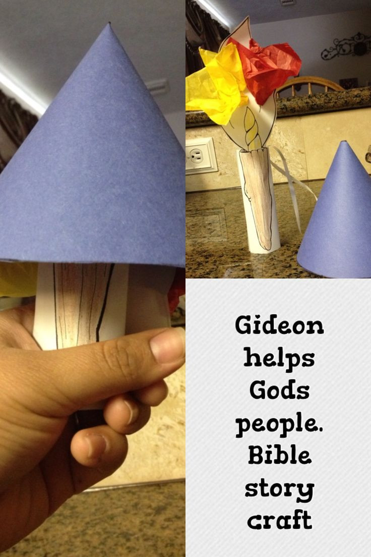 Bible Craft For Preschoolers
 Gideon story Bible craft GIDEON
