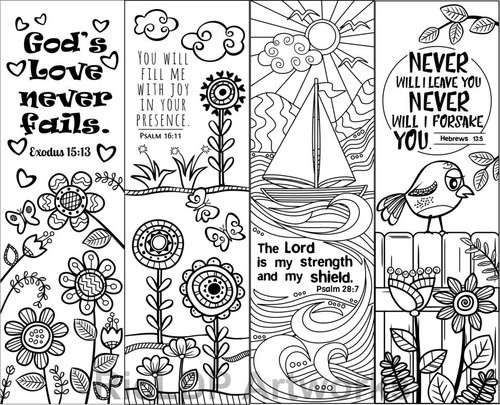 Bible Verse Coloring Pages For Boys
 8 Printable Bible Verse Coloring Bookmarks for Kids