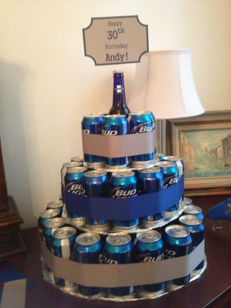 Birthday Beer Cake
 Beer can birthday cake I did this Pinterest