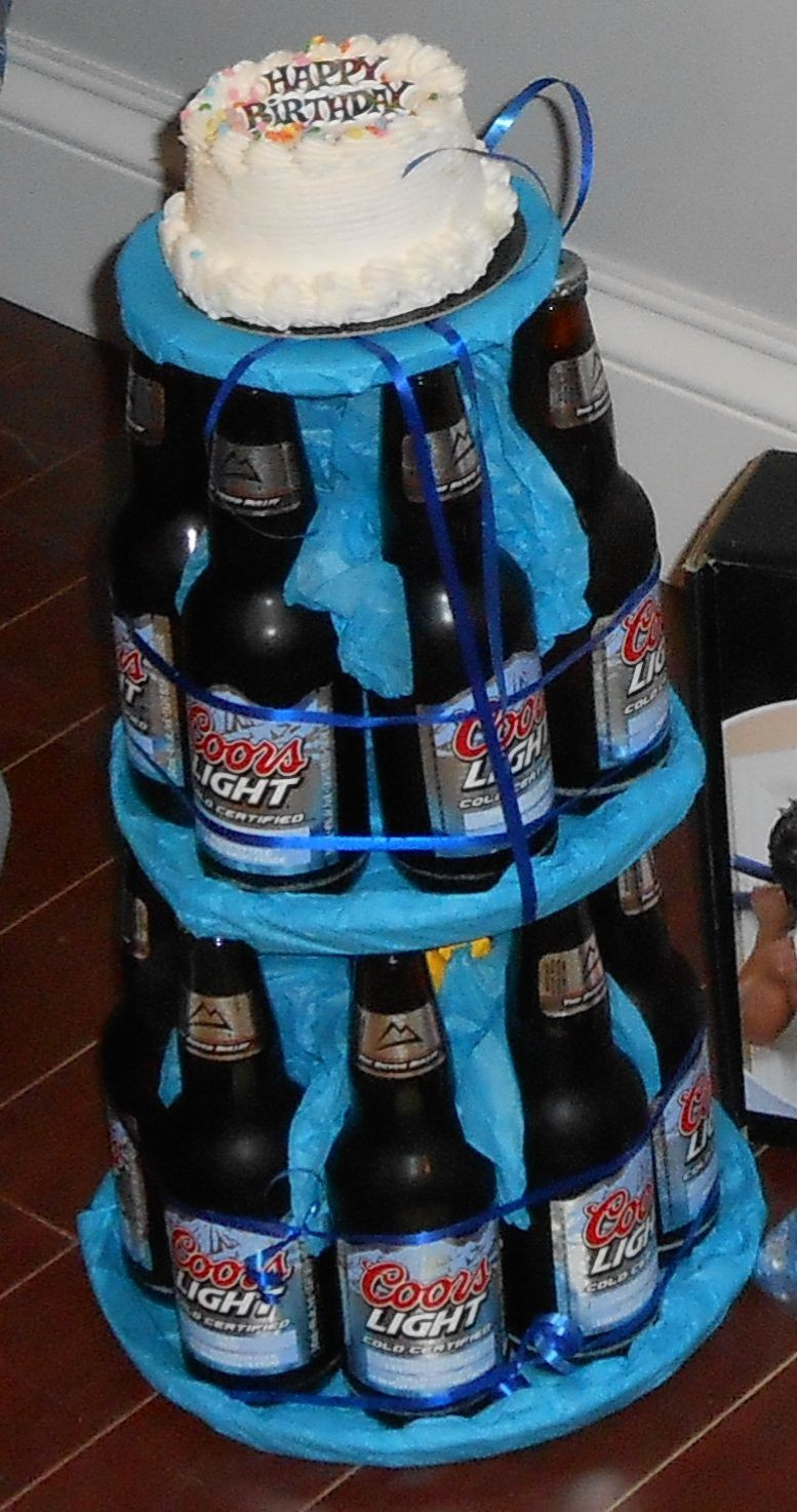 Birthday Beer Cake
 Beer cake Happy birthday diy