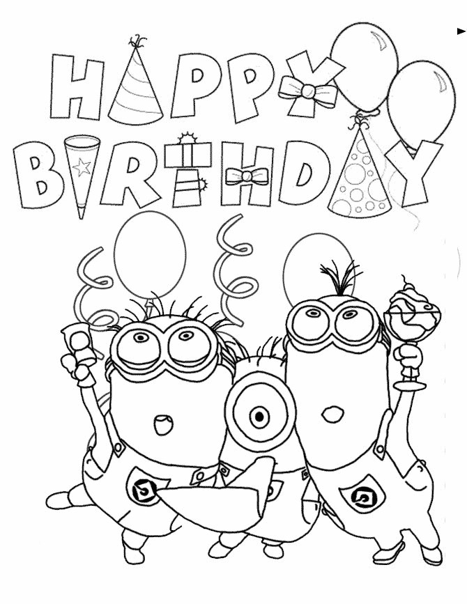 Birthday Boys Coloring Sheets
 Happy birthday coloring pages printable for boys