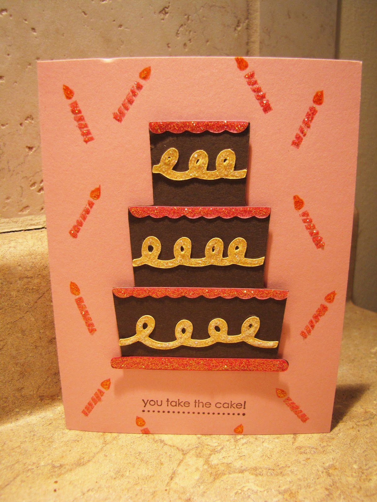 Birthday Cake Card
 Jen s Happy Place A Birthday Cake Card for a Cake Gift