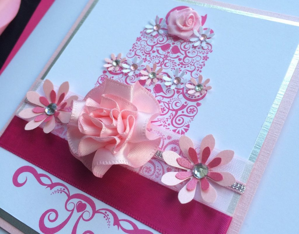 Birthday Cake Card
 Luxury Birthday Cake Card Handmade Cards Pink & Posh