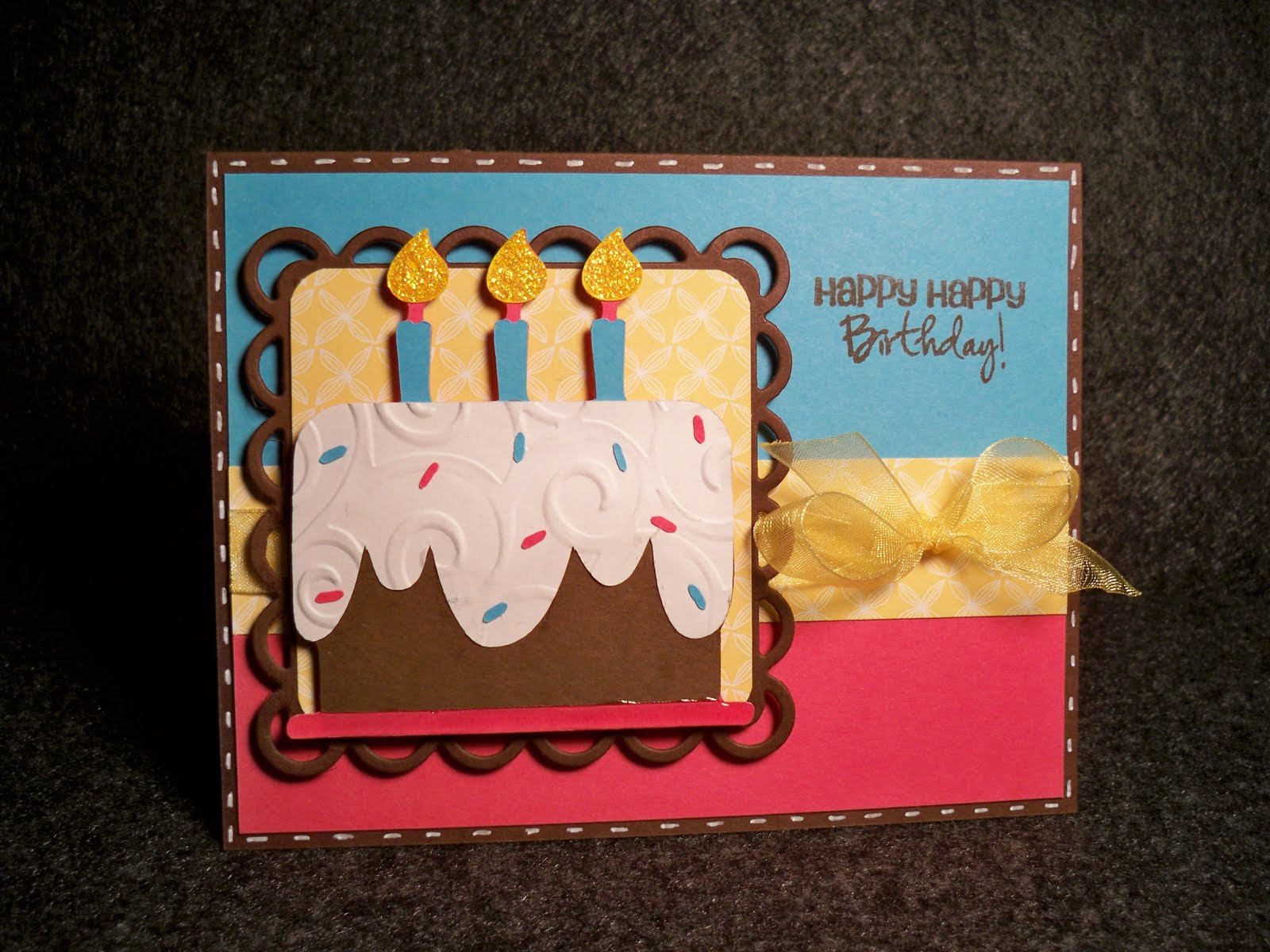 Birthday Cake Card
 Card Creations & More by C Two Birthday Cake Cards