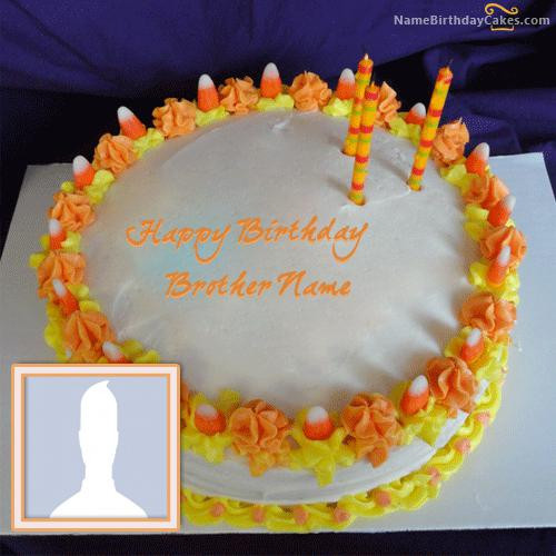 Birthday Cake For Brother
 Happy Birthday Cakes for Brother With Name And