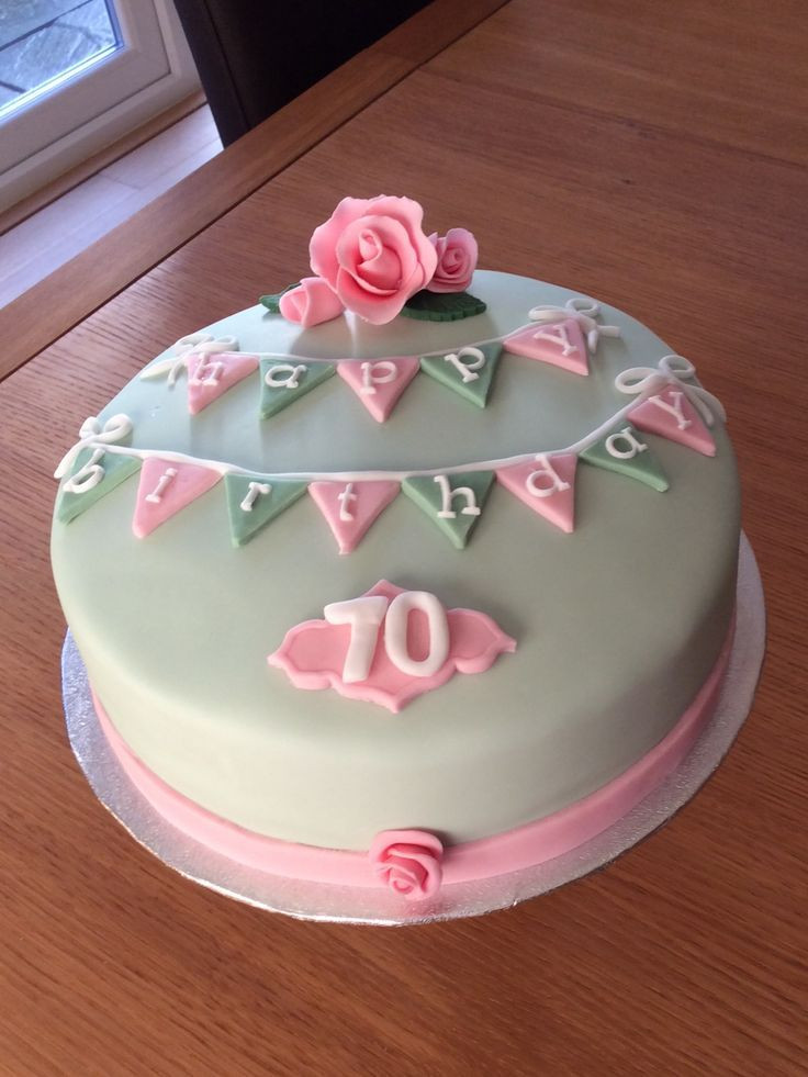 Birthday Cake For Her
 28 best 70th birthday cakes and cupcakes images on