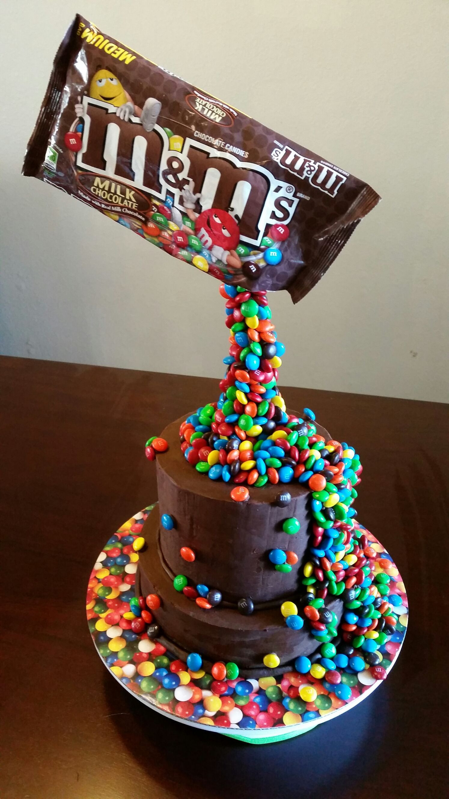 Birthday Cake Ideas For 14 Year Old Boy
 Awesome MnM cake Gravity defying Two year old birthday