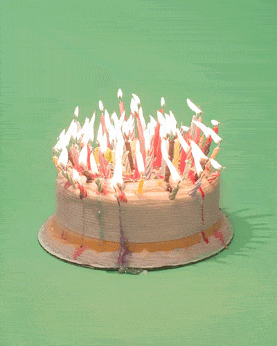 Birthday Cake On Fire
 Happy Birthday Fire GIF by Birthday Bot Find & on