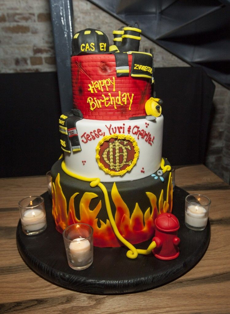 Birthday Cake On Fire
 Chicago Fire Birthday Bash Cake d by LION