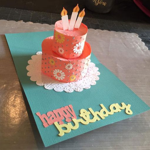 Birthday Cake Pop Up Card
 How to Make a Pop Up Birthday Cake Card Jennifer Maker