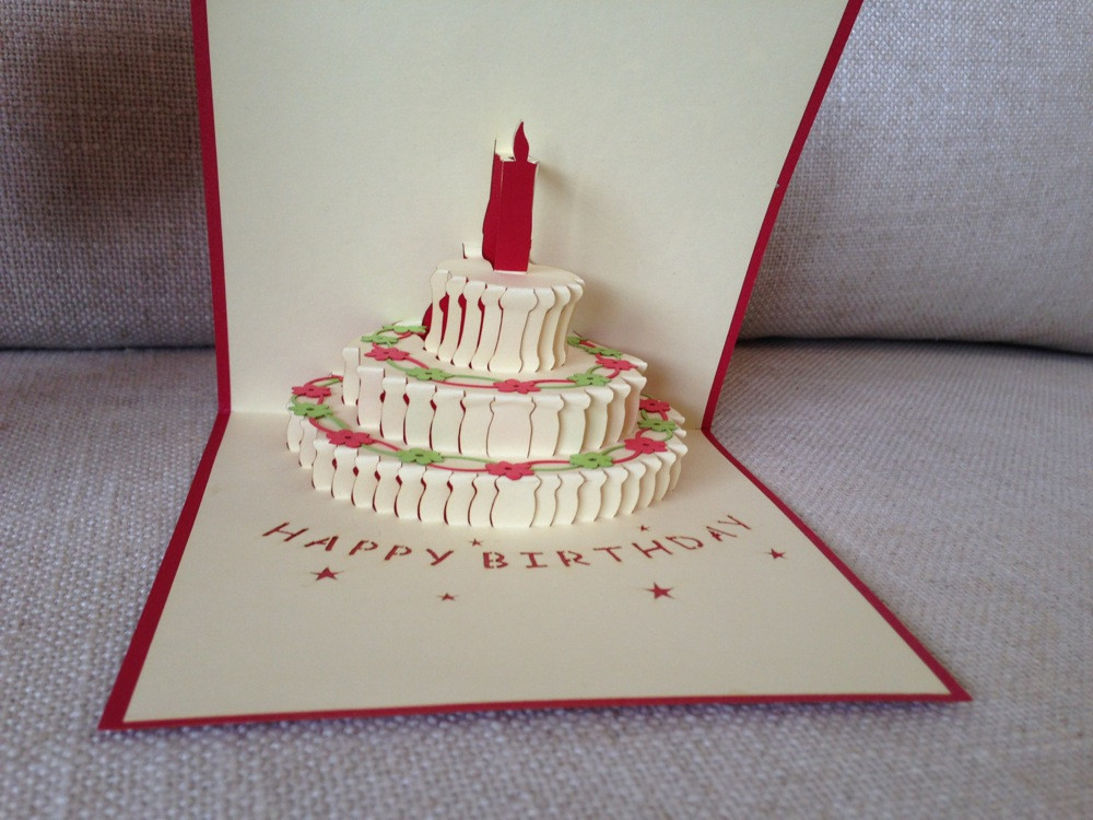 Birthday Cake Pop Up Card
 Birthday Cake 3D Pop Up Card Markets line