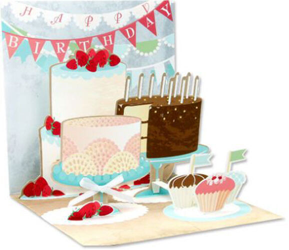 Birthday Cake Pop Up Card
 Birthday Cakes Pop Up Birthday Card Greeting Card by Up