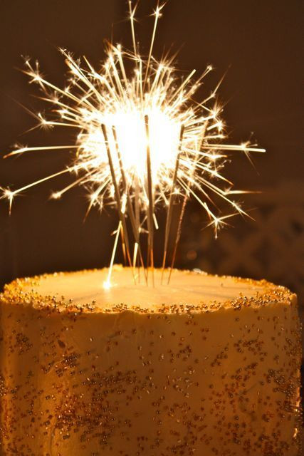 Birthday Cake Sparklers
 Vanilla Bean New Year s Cake or adult birthday cake