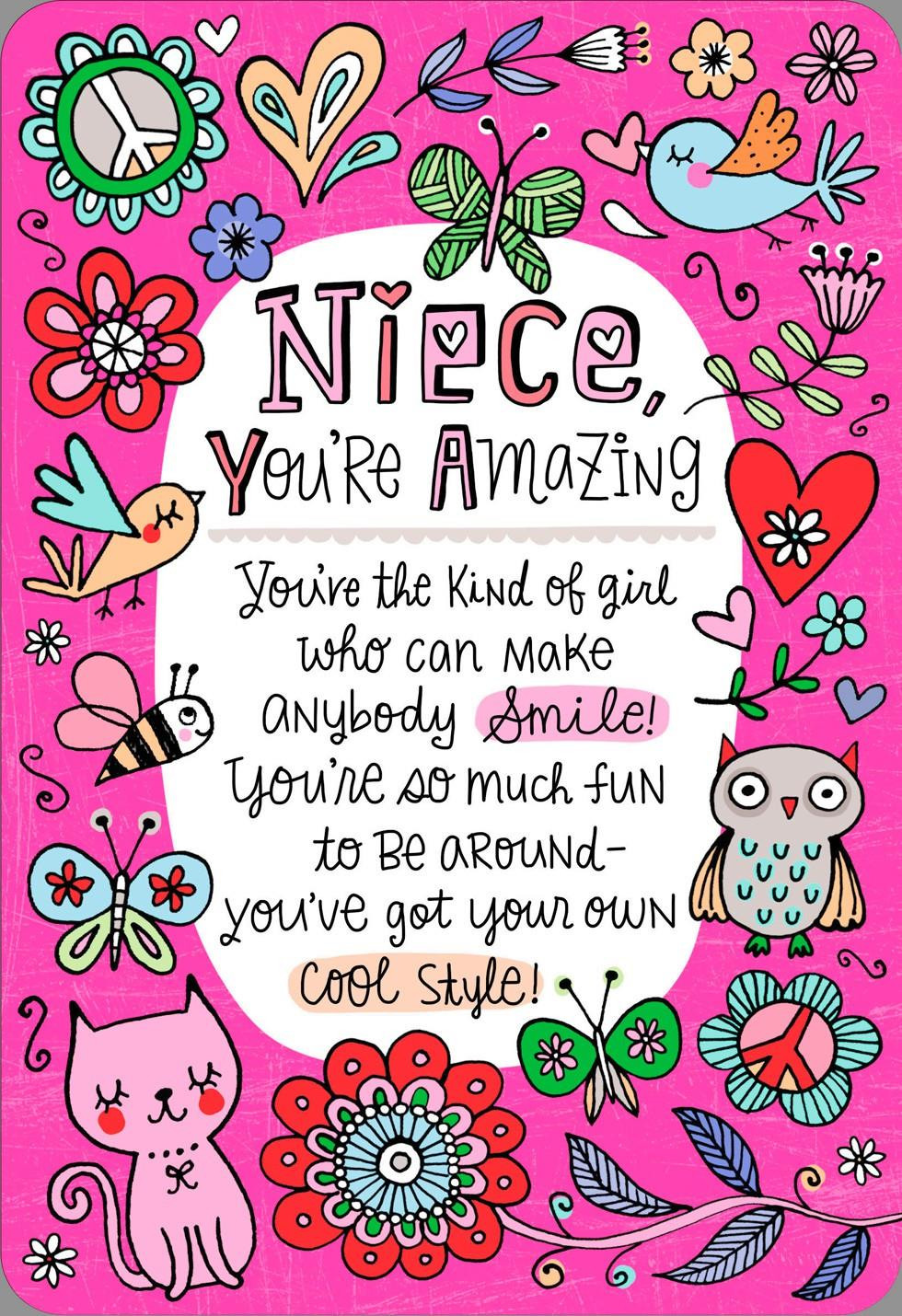 Birthday Card Ecard
 You re the Niece Families Dream About Birthday Card