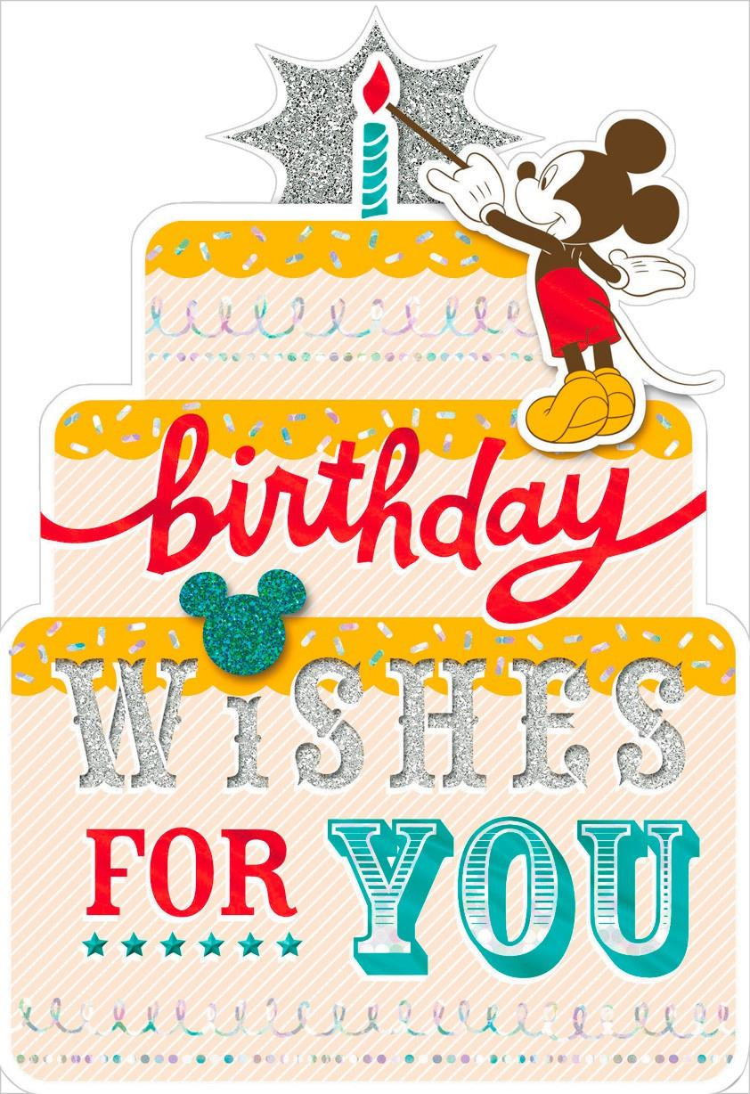 Birthday Card Ecard
 Mickey Mouse Birthday Wishes Card Greeting Cards Hallmark