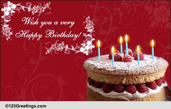Birthday Card Ecard
 Wish You A Whole Lot Happiness Free Happy Birthday