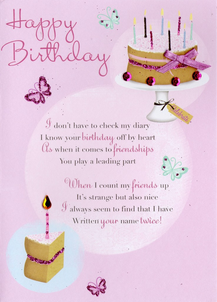 Birthday Card For A Friend
 Friend Happy Birthday Greeting Card
