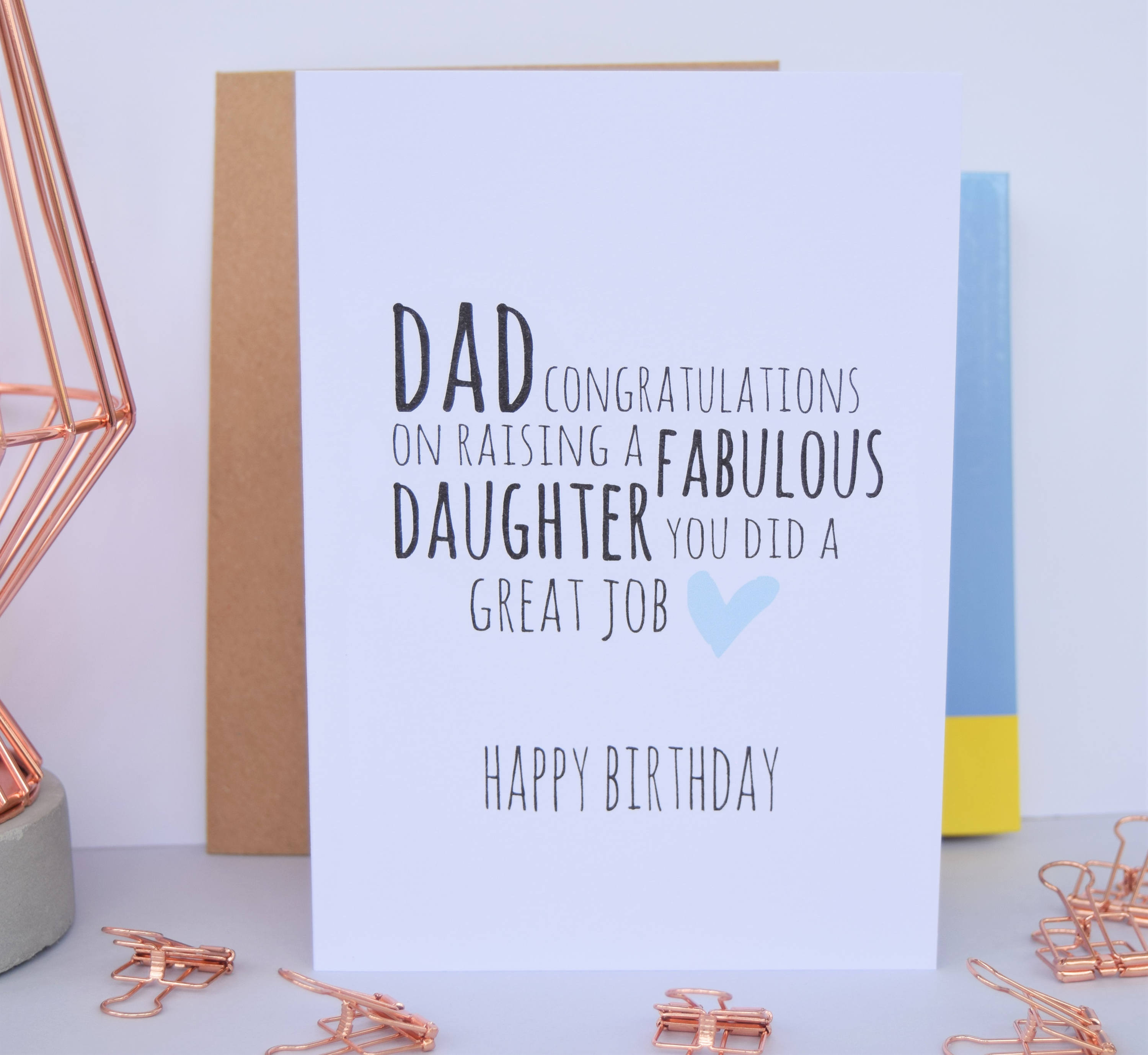 Birthday Card For Father From Daughter
 Dad Birthday Card Fabulous Daughter Dad Card From Daughter