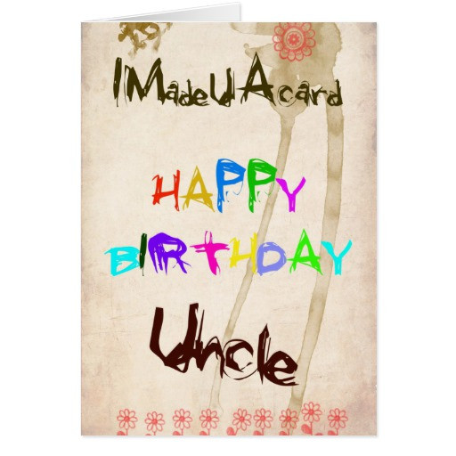 Birthday Card For Uncle
 A birthday card for uncle